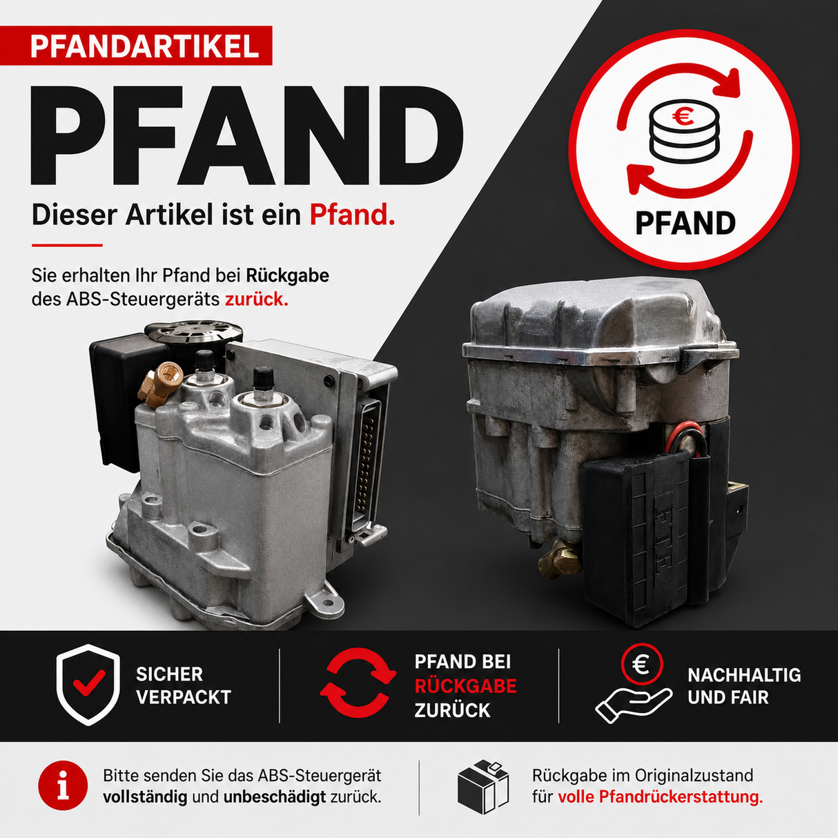 Pantti BMW-painemodulaattorille ABS 2